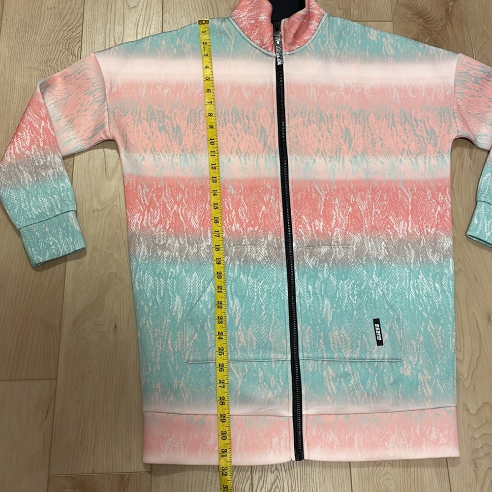 GUESS Corrine Python-Print Full-Zip Jacket, sz S - Picture 13 of 14